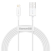 Baseus cavo dati Lightning 2.4A 2mt superior series white