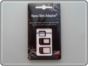 Adattatore Schede NanoSim MicroSim Sim 3in1 UNIVERSALE