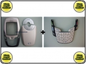 Cover Nokia 6600 Grigio + Tastiera Grigia ORIGINALI