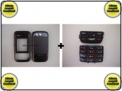 Cover Nokia 5200 Nero + Tastiera Nera ORIGINALI