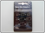 Adattatore Schede NanoSim MicroSim Sim 3in1 UNIVERSALE