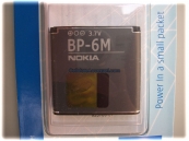 Nokia BP-6M Batteria 1100 mAh Con Ologramma Blister OEM Parts