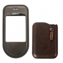 Cover Nokia 7370 Cover Coffee Brown ORIGINALE