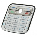 Tastiera Nokia N73 Tastiera Frosty White ORIGINALE