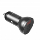 Baseus caricabatteria auto 24W 4.8A 2 porte USB Digital Display
