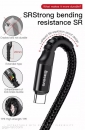 Baseus cavo dati Type-C 2A 1mt fish eye spring black