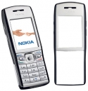 Cover Nokia E50 Anteriore Nera ORIGINALE