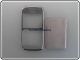 Cover Nokia E72 Cover Grigia ORIGINALE