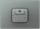 Tastiera Nokia N73 Tastiera Cool White ORIGINALE