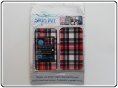 Skin Cover Iphone 3G 3GS Plaid Rosso