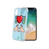 Custodia Celly iPhone X cover tpu love u ORIGINALE