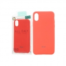 Custodia Roar iPhone X iPhone Xs jelly case red peach ORIGINALE