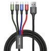 Baseus cavo dati 4in1 Micro USB, 2x Type-C, Lightning 3.5A 1,2 m