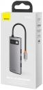 Baseus Hub USB-C 6 in 1 con 3 USB 3.0, 1 HDMI, 1 RJ45, 1 PD grey
