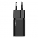 Baseus caricabatteria USB-C 20W super-si QC black