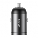 Baseus caricabatteria auto 30W USB-C tiny star mini QC3.0 grey